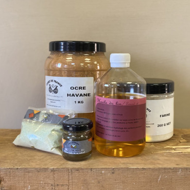 HAVANE OCHRE FLOUR PAINT KIT (FOR 15 M²)