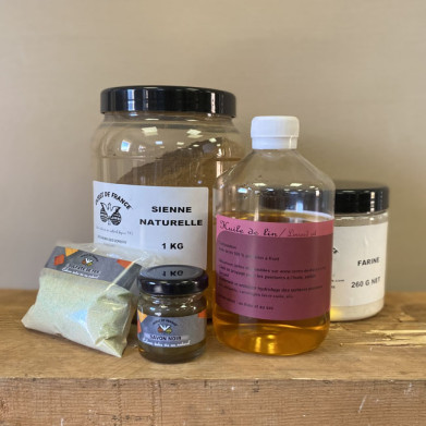 KIT PEINTURE À LA FARINE SIENNE NATURELLE (POUR 15 M²)