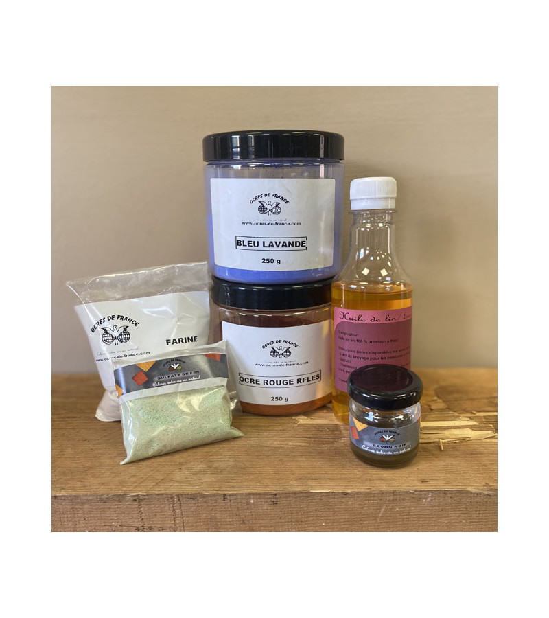 RED & BLUE FLOUR PAINT HIVES KIT (FOR 7 M²)