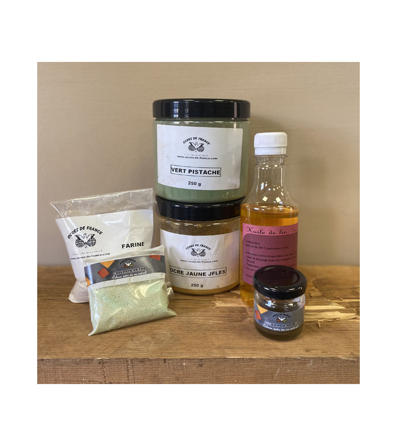 YELLOW & GREEN FLOUR PAINT HIVES KIT (FOR 7 M²)