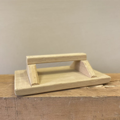 LARGE CEDAR WOOD FLAT (taloche bois cèdre grand modèle)