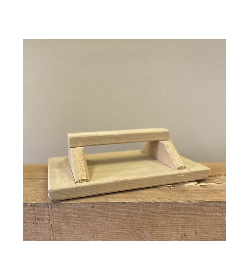 LARGE CEDAR WOOD FLAT (taloche bois cèdre grand modèle)