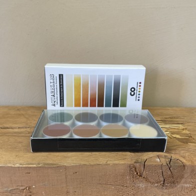 COFFRET 8 AQUARELLES "TERRES ET COULEURS DE PROVENCE"