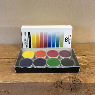 WATERCOLOUR SET OF 8 "TEINTES ESSENTIELLES"