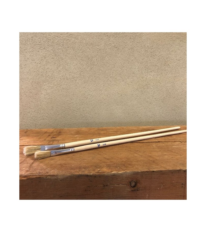 flat brush, natural bristle - available in 2 sizes