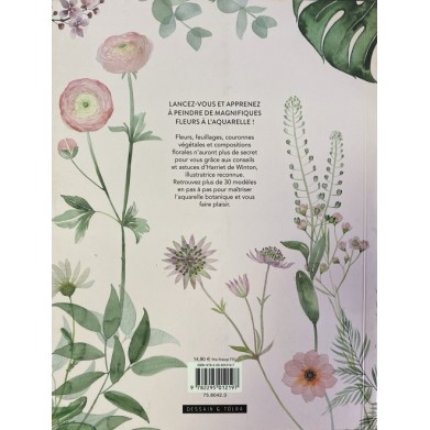 "FLEURS À L'AQUARELLE : 30 MODÈLES PAS À PAS" DE HARRIET DE WINTON